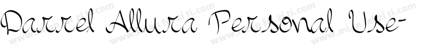 Darrel Allura Personal Use字体转换